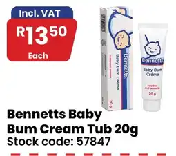 Africa Cash and Carry Bennetts Baby Bum Cream offer