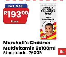 Africa Cash and Carry Marshall's Children Multivitamin offer