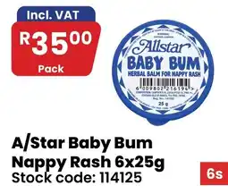 Africa Cash and Carry A/Star Baby Bum Nappy Rash offer