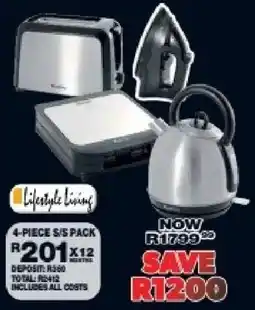 Lewis Lifestyle Living 4-PIECE S/S PACK offer