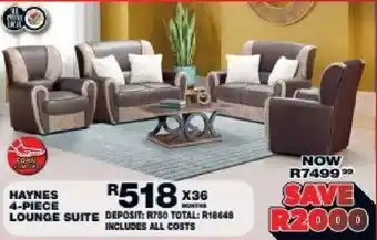 HAYNES 4-PIECE LOUNGE SUITE