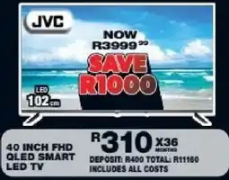 Lewis JVC 40 INCH FHD QLED SMART LED TV offer