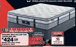 Lewis Opulent MK2 Pillow Top 152CM Bed Set Medi+Spine offer