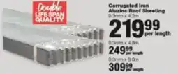 Build It Corrugated Iron Aluzinc Roof Sheeting offer
