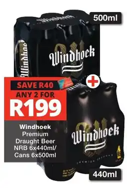 Checkers Liquor Shop Windhoek Premium Draught Beer offer