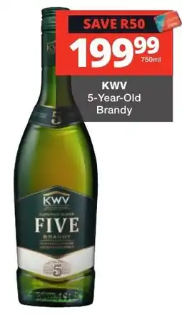 Checkers Liquor Shop KVV FIVE Brandy offer