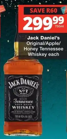 Checkers Liquor Shop Jack Daniel's Tennessee Whiskey offer