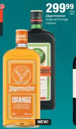 Checkers Liquor Shop Jägermeister Orange Liqueur offer