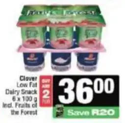 KwikSpar Clover Low Fat Dairy Snack offer