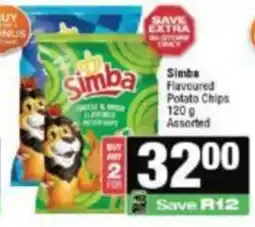KwikSpar Simba Flavoured Potato Chips Assorted offer