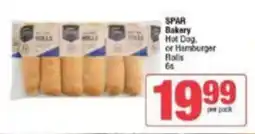 KwikSpar SPAR Bakery Hot Dog, or Hamburger Rolls offer