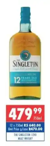 Ultra Liquors THE SINGLETON 12YO MALT WHISKY offer