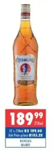 Ultra Liquors Richelieu Brandy offer