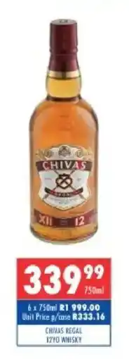 Ultra Liquors Chivas Regal 12yo Whisky offer