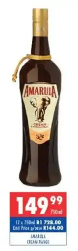 Ultra Liquors Amarula Cream offer