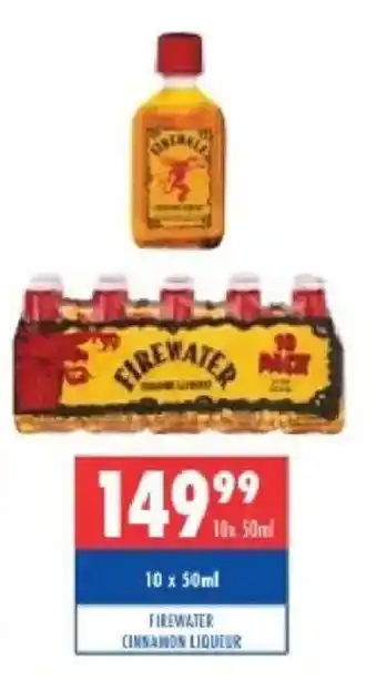 Firewater Cinnamon Liqueur