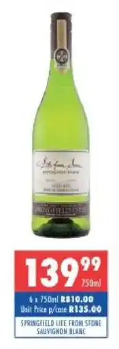 Ultra Liquors Springfield Life From Stone Sauvignon Blanc offer