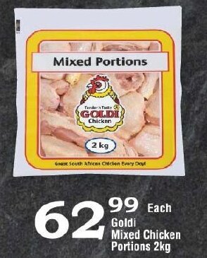 Oxford Freshmarket Goldi Mixed Chicken Portions 2kg offer