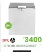Fair Price Fridge Deep Freezer Defy 196L White DMF470 offer