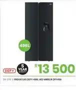 Fair Price Fridge SXS Defy 496L WD Mirror DFF456 offer