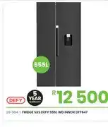 Fair Price Fridge SXS Defy 555L WD Innox DFF647 offer