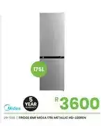 Fair Price Fridge BMF Midea 175L Metallic HD-220REN offer