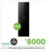 Fair Price Fridge BMF Hisense 263L WD Mirror H370BMIB-WD offer