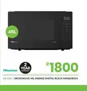 Fair Price Microwave 45L Hisense Digital Black H45MOBS5X offer
