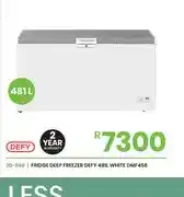Fair Price Fridge Deep Freezer Defy 481L White DMF456 offer