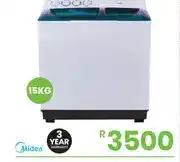 WASHING TWIN TUB MIDEA 15KG WHITE KL15TTG1W