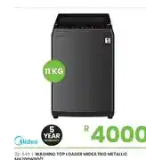 Fair Price WASHING TOP LOADER MIDEA 11KG METALLIC MA200W110/T offer