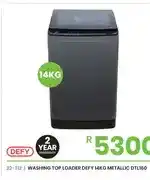 Fair Price WASHING TOP LOADER DEFY 14KG METALLIC DTL160 offer