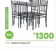 Fair Price Dining Set Camilla 5pc offer
