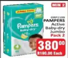 KitKat Cash and Carry Pampers Active Baby-dry Jumbo Pack 2 offer