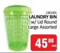 KitKat Cash and Carry LAUNDRY BIN w/ Lid Round Large Assorted offer