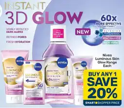 Pick n Pay Nivea Luminous Skin Glow Range offer