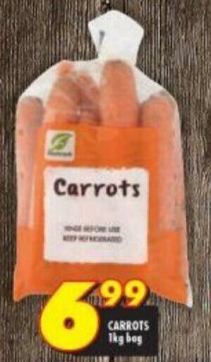 Shoprite Carrots 1kg offer