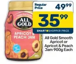 Pick n Pay All Gold Smooth Apricot & Peach Jam offer