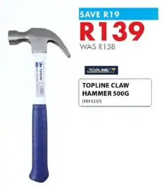 Topline Claw Hammer 500G