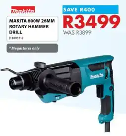 Chamberlain MAKITA 800W 26MM ROTARY HAMMER DRILL offer