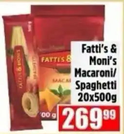 Devland Cash And Carry Fatti's & Moni's Macaroni/Spaghetti offer