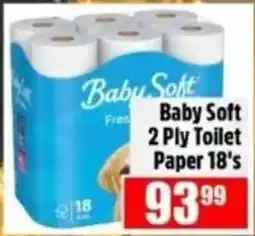 Devland Cash And Carry Baby Soft 2 Ply Toilet Paper offer