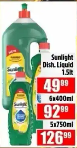 Devland Cash And Carry Sunlight Dish. Liquid offer