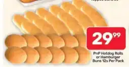 Pick n Pay Hypermarket PnP Hotdog Rolls or Hamburger Buns offer