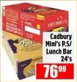 Devland Cash And Carry Cadbury Mini's P.S./Lunch Bar offer
