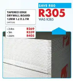 Chamberlain Tapered Edge Drywall Board offer