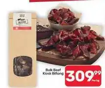 Pick n Pay Liquor Bulk beef kiosk biltong offer