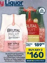 Pick n Pay Liquor Apple - brutal fruit sparkling spritzer offer
