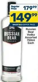 Pick n Pay Russian bear - vodka offer