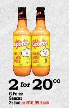 Oxford Freshmarket G Force Sauces 250ml offer